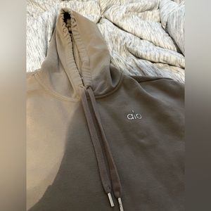 Tan colored ALO hoodie